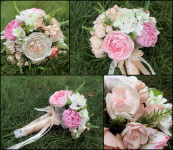 Бутоньерки и браслеты, букеты. Изображение 19177