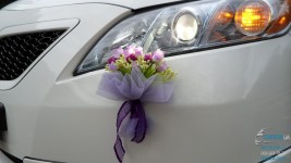 Свадебный автомобиль Toyota Camry Hybrid (Тойота Камри Гибрид) белого цвета. Изображение 2547