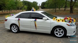 Свадебный автомобиль Toyota Camry Hybrid (Тойота Камри Гибрид) белого цвета. Изображение 2536