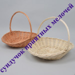 Плетеные корзины из лозы, кашпо для цветов. Изображение 31314
