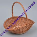 Плетеные корзины из лозы, кашпо для цветов. Изображение 31311