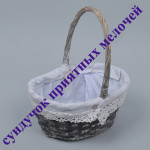 Плетеные корзины из лозы, кашпо для цветов. Изображение 31310