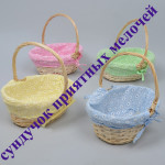 Плетеные корзины из лозы, кашпо для цветов. Изображение 31312