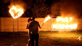 Огненно-пиротехническое шоу на свадьбу. Изображение 34155