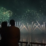 Фейерверки, фонтаны, огненные символы. Изображение 34207