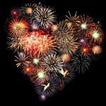 Фейерверки, фонтаны, огненные символы. Изображение 34203