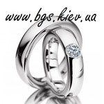 Обручальные кольца из белого золота. Изображение 44456