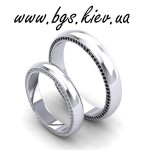 Обручальные кольца из белого золота. Изображение 44460