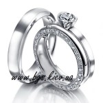 Обручальные кольца из белого золота. Изображение 44463