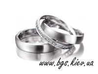 Обручальные кольца из белого золота. Изображение 44465