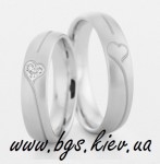 Обручальные кольца из белого золота. Изображение 44462