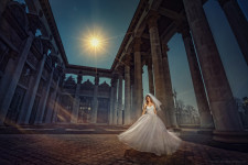 Постановочная  свадебная фотография. Изображение 4534