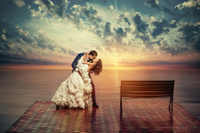 Постановочная  свадебная фотография. Изображение 4533