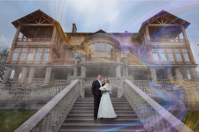 Постановочная  свадебная фотография. Изображение 4547