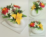 Букеты из полимерной глины и подарочные композиции. Изображение 5026