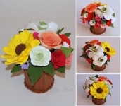 Букеты из полимерной глины и подарочные композиции. Изображение 5036