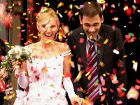 Первый танец, низкий дым, фонтаны, мыльные пузыри, пневмопушка-конфетти, серпантин. Изображение 6670