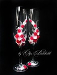 Свадебные бокалы ручной работы. Изображение 8146