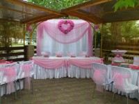 декор тканями банкетных залов и выездных регистраций. Изображение 8745