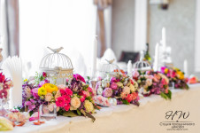 Оформление свадебного зала и свадебная флористика. Изображение 11516