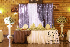 Оформление свадебного зала и свадебная флористика. Изображение 11498