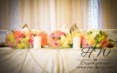 Оформление свадебного зала и свадебная флористика. Изображение 11512