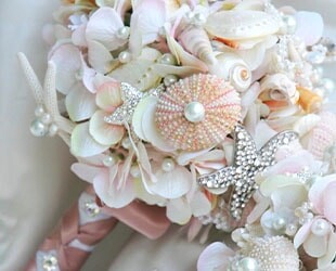 Свадьба в морском стиле, какой букет выбрать?