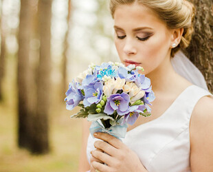 Букет и бутоньерка из полимерной глины 