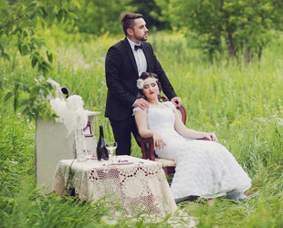 Послесвадебная съемка в стиле Гэтсби Виктора и Ольги