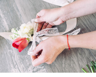 Браслет из живых цветов. Мастер класс Браслет из живых цветов. Мастер класс