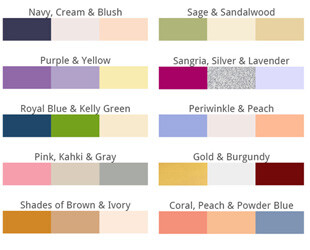 Топ-10 свадебных палитр  2015 года