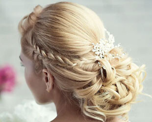 Высокие свадебные прически с плетением