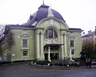 Музыкально-драматический театр имени Ольги Кобылянской - лого