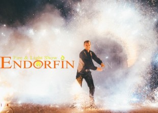 Шоу-студия "Эндорфин" огненное, светодиодное шоу, рисование светом, золотое шоу Шоу-студия "Эндорфин" огненное, светодиодное шоу, рисование светом, золотое шоу - лого