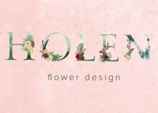 HOLEN flower design - лого