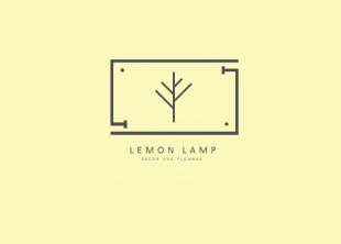 Lemon Lamp decor and flowers - лого